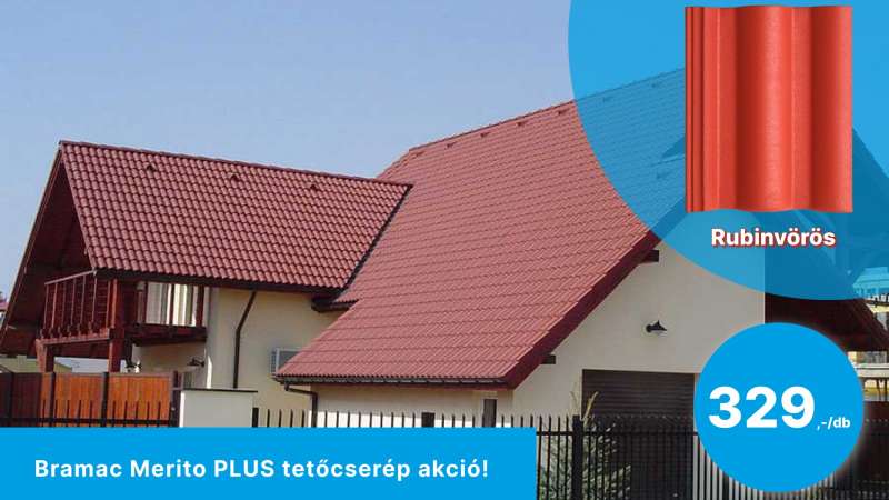Bramac Római Merito PLUS tetőcserép 329 Ft / db