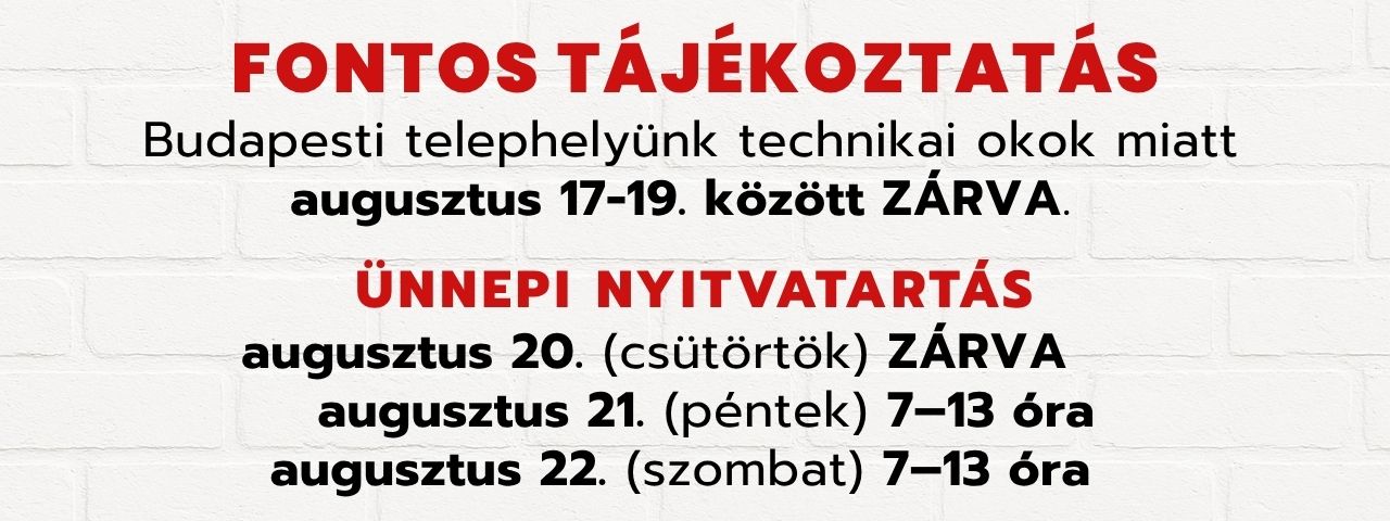 Budapesti telep ideiglenes zárvatartása